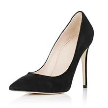 Amourplato Women’s Pointed Toe Suede High Heel Pumps Classic Office Party Dress Pump Fashion Solid Spike Heel Shoes