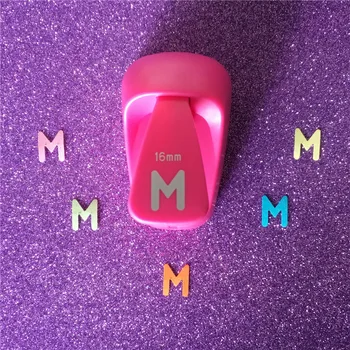 

Free Shipping Alphabet M shaped save power paper/eva craft punch Scrapbook Handmade punchers DIY letters hole punches puncher