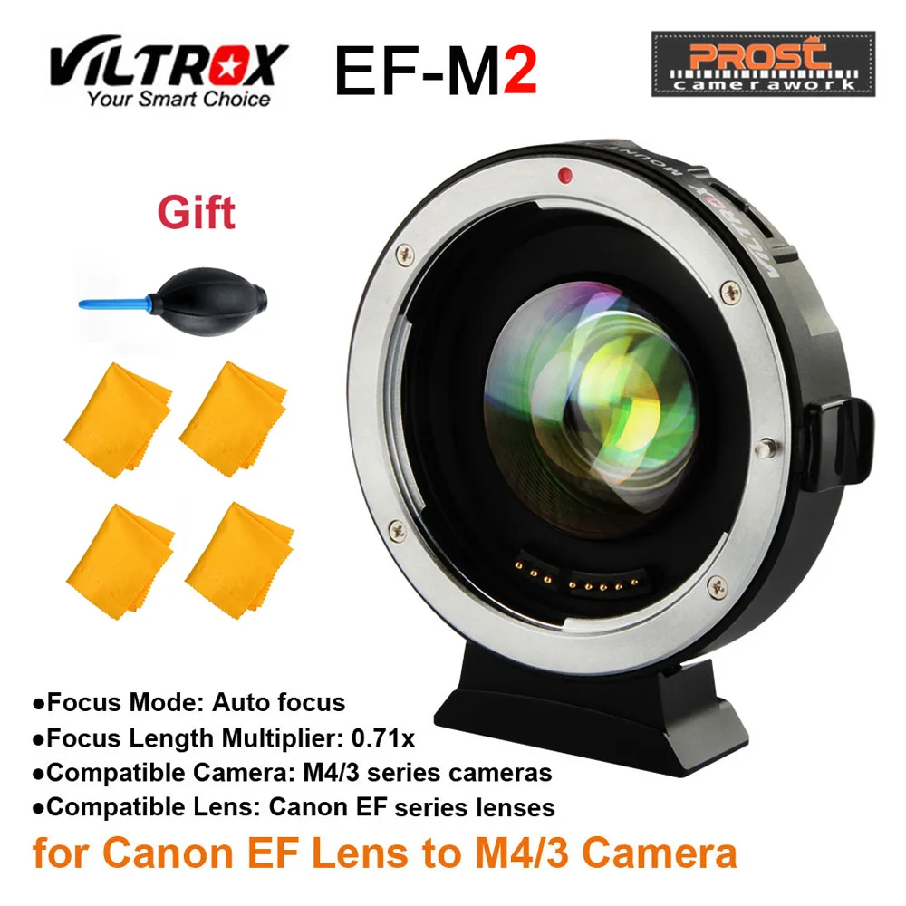 Viltrox EF M2 AF Auto focus EXIF 0.71X Reduce Speed Booster Lens