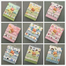 4 шт./партия, Комплект постельного белья для новорожденных, 76x76 см, для новорожденных Матрасы для детской кроватки, постельное белье, хлопок, Фланелевое детское одеяло с принтом