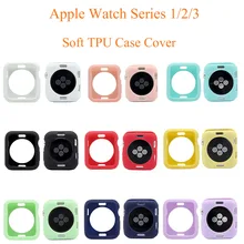Аксессуары для часов Apple Watch Case Series 3 2 1 Ультратонкий Мягкий чехол из ТПУ для iWatch 42 мм 38 мм силиконовый чехол