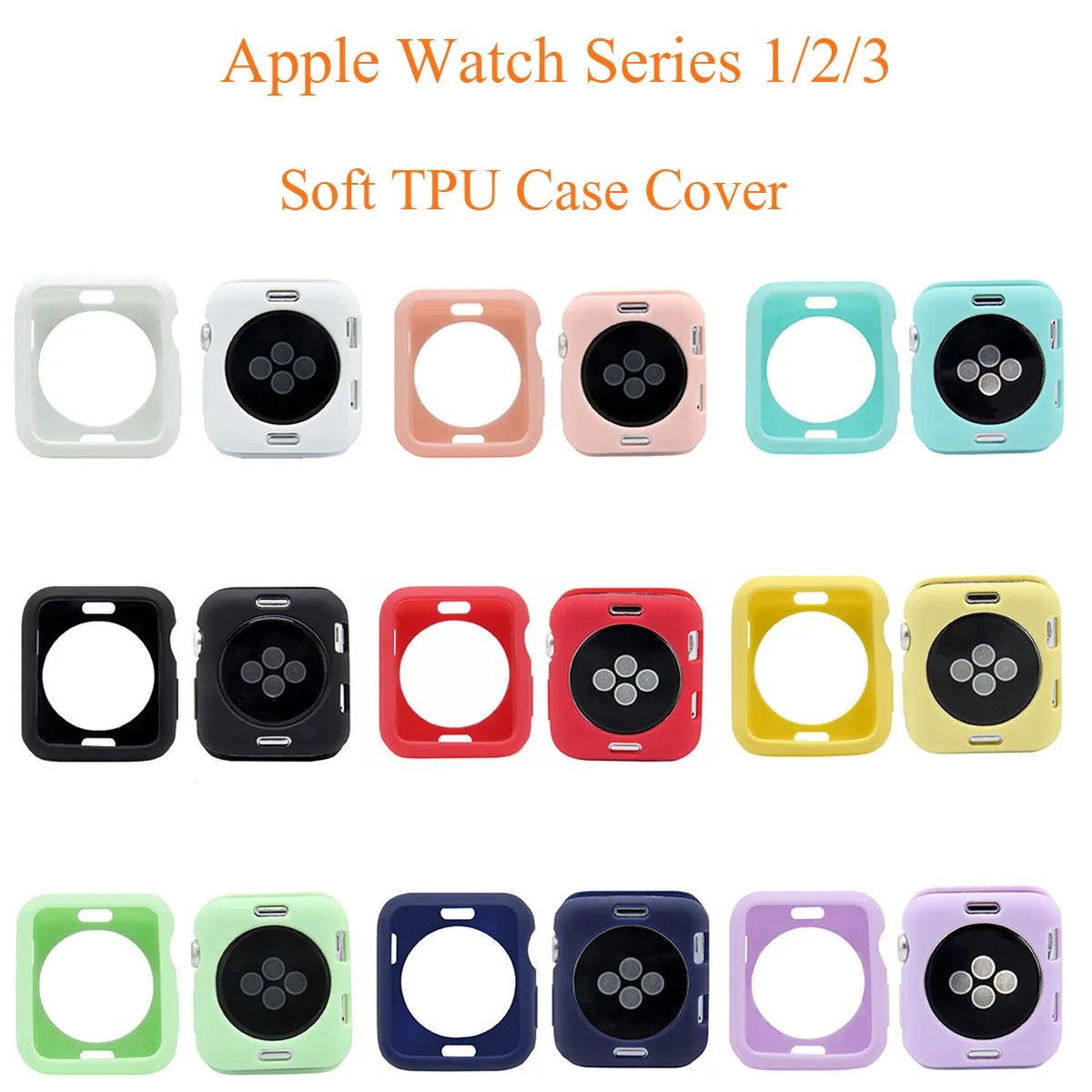 Аксессуары для часов Apple чехол серии 3 2 1 Ультратонкий Мягкий из ТПУ iWatch 42 мм 38