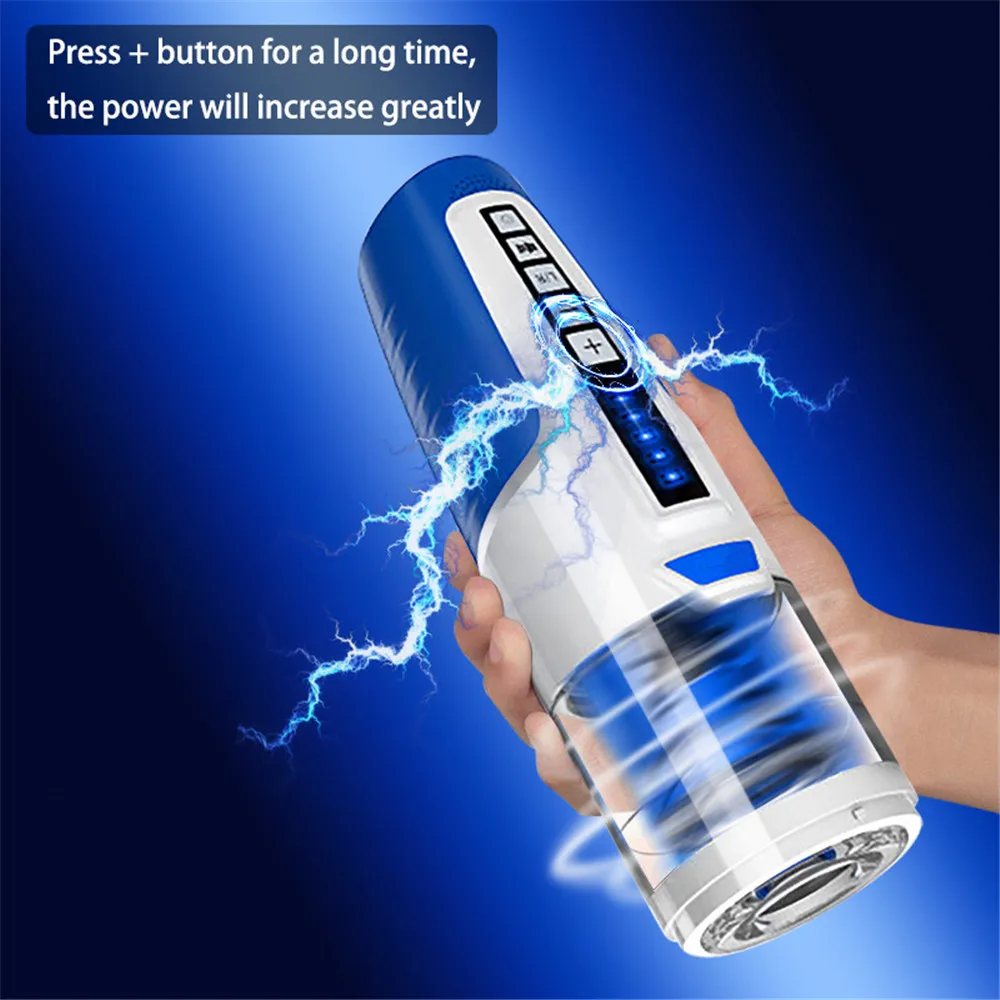 Automatic Rotate Male Masturbator Electric Penis Pump Vibrators For Man Realistic Pussy Deep Throat Oral Sucking Masturbator Cup (13) - 
