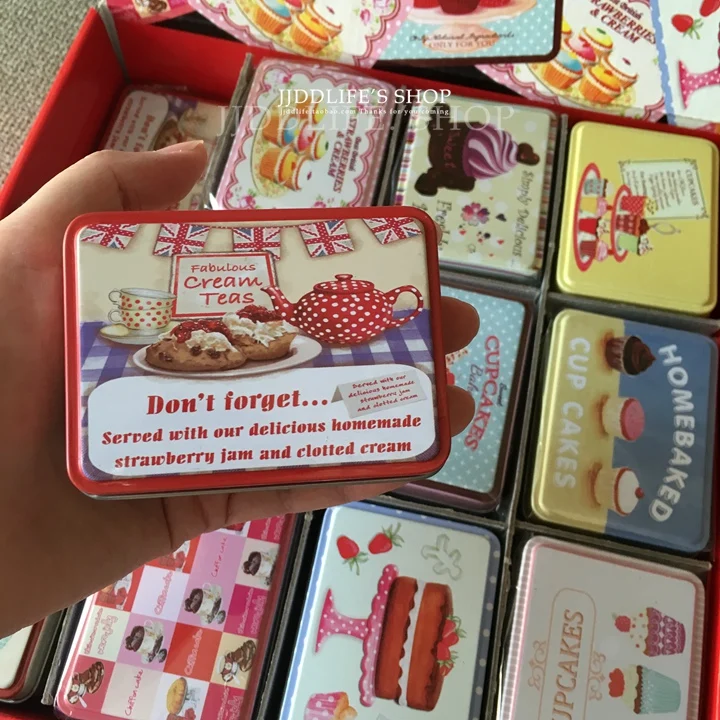 24 Pc Boite Gateau Conception Rectangle D Etain Boite De Bonbons Boite De Petit Cadeau Savon A La Main Boite De Rangement Des Ecouteurs En Metal Coin Savoir Et Jewerly Boite Aliexpress