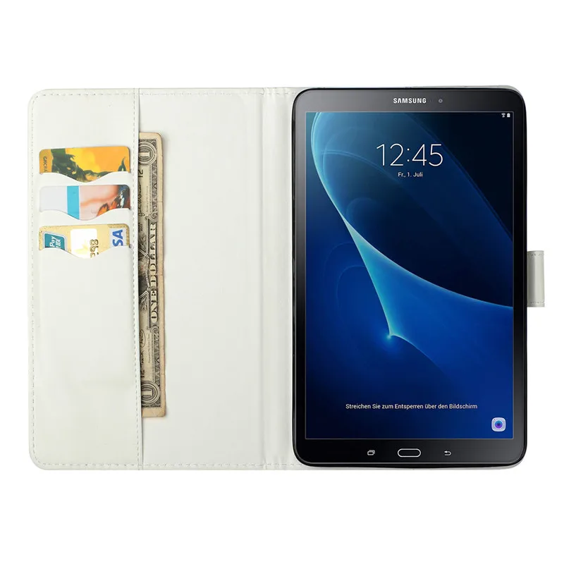 Кожаный чехол Wekays для samsung Tab A6 10,1 T580 с мультяшным единорогом для samsung Galaxy Tab A 6 10,1 T585 SM-T585 чехол s