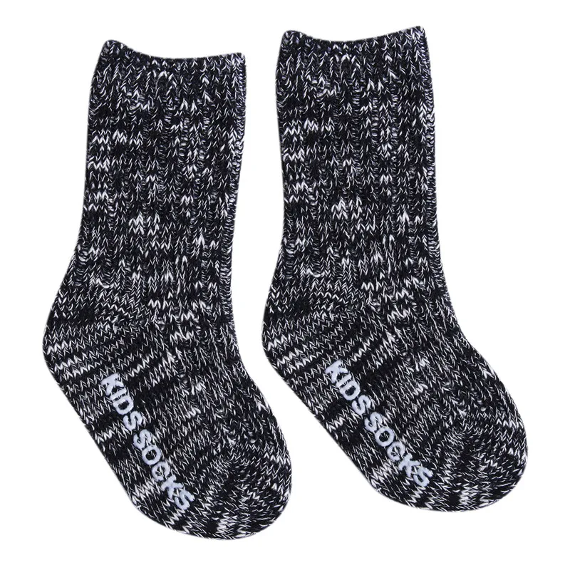 

Hot Fashion Cute Baby Girl Toddler Kids Anti-slip Socks Toddler Kids Solid Thermal Winter Knitted Non-slip Floor Socks