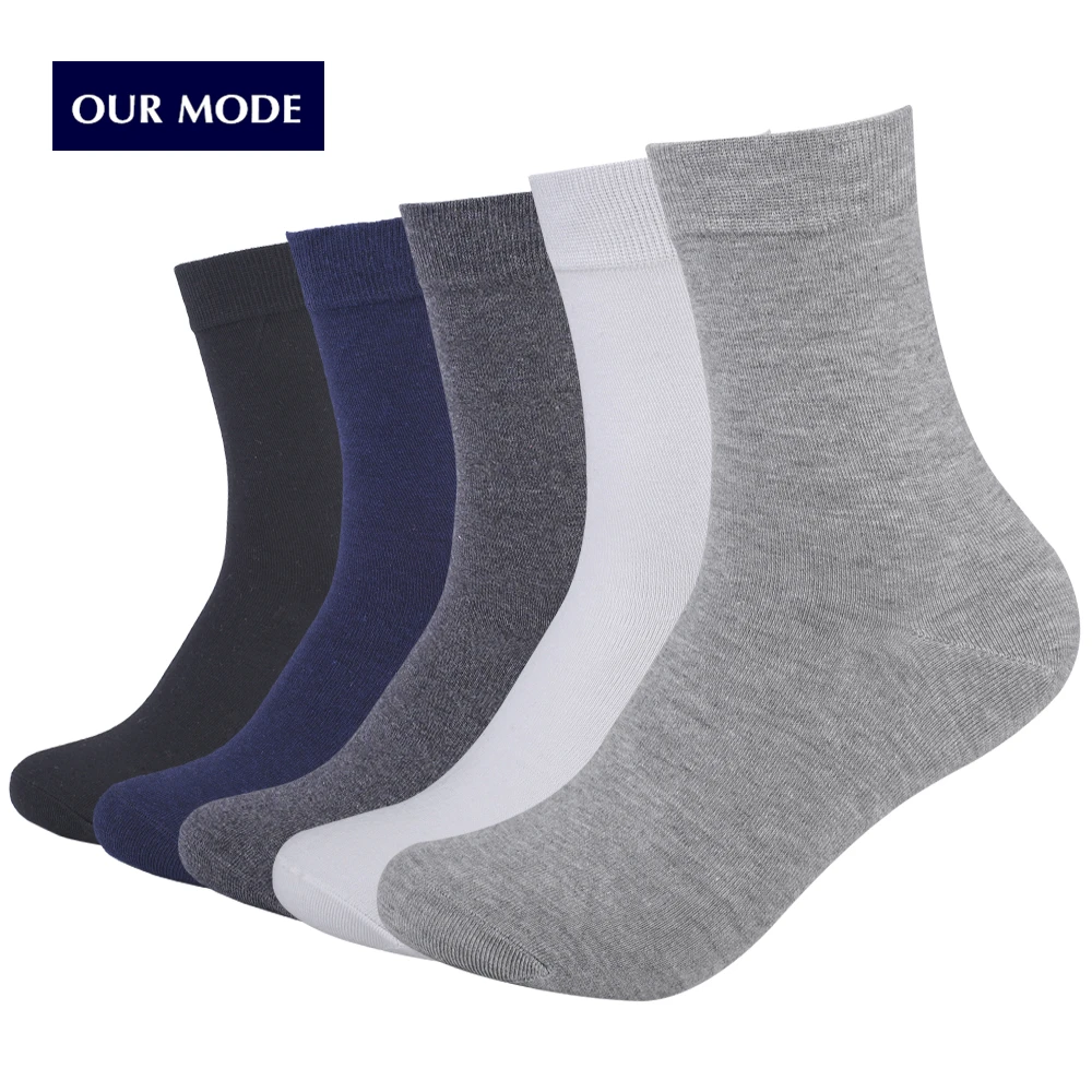 OUR MODE autumn winter men high quality brand cotton socks for man