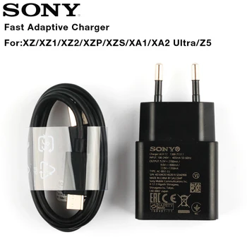 

Original Adaptive Travel Fast Charger For Sony Xperia L1 G3312 XA1 Plus XA1 Ultra G3116 XA2 Ultra X Compact XZs XZ2 Type-C Cable