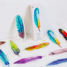 30 шт/один пакет милые Kawaii бумажные перо закладки для книги бумага креативные предметы милые канцелярские принадлежности подарочная упаковка студенческий подарок