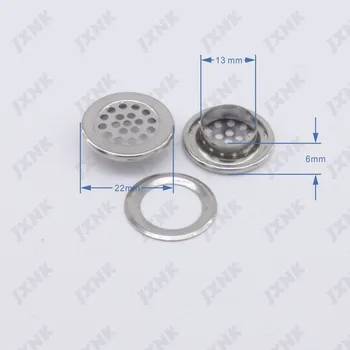 

50sets/lot 22mm metal mesh eyelets with washer metal grommets eyelets silver nickle color for mattress,garments