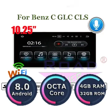 

Roadlover Android 8.0 Car Player Radio For Mecerdes Benz C GLC CLS CLA GLA 2014-2018 GPS Navigation Stereo Magnitol 2 Din NO DVD