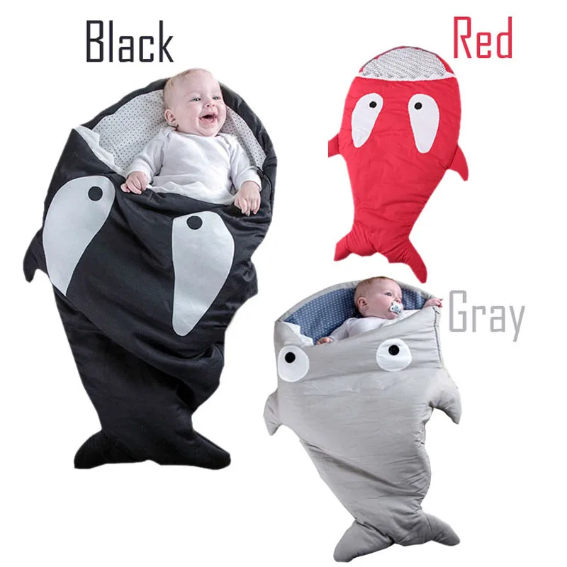 warm cotton kids shark sleeping bag Newborns sleeping bag Winter