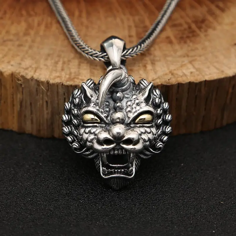 925 пробы серебряные ювелирные изделия единорог Мужской кулон (FGL)|Подвески| |