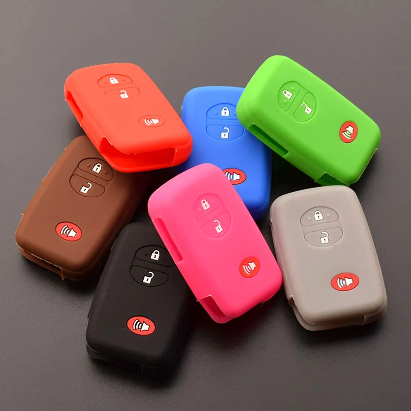 

For Toyota Aqua Camry Corolla RAV4 Yaris Venza 4 Runner Cruiser PRADO Vitz REIZ Remote protect Silicone Car Key Case Cover