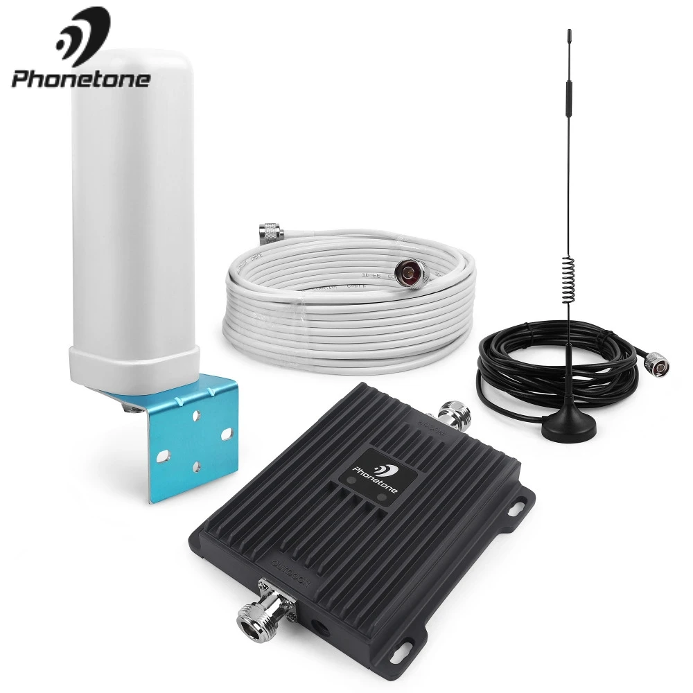 الخلوية إشارة معززة GSM مكرر ثنائي الموجات 900/1800 MHz الفرقة 8/3 2G EGSM مكاسب 65dB صوت و بيانات مكبر صوت صغير الحجم هوائيات مجموعة