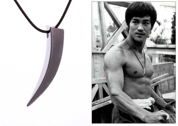

LEMOER Punk Brave Men Stainless Steel Wolf Tooth Spike Pendant Necklace Men Personality Male Necklace Jewelry for Friends Gift