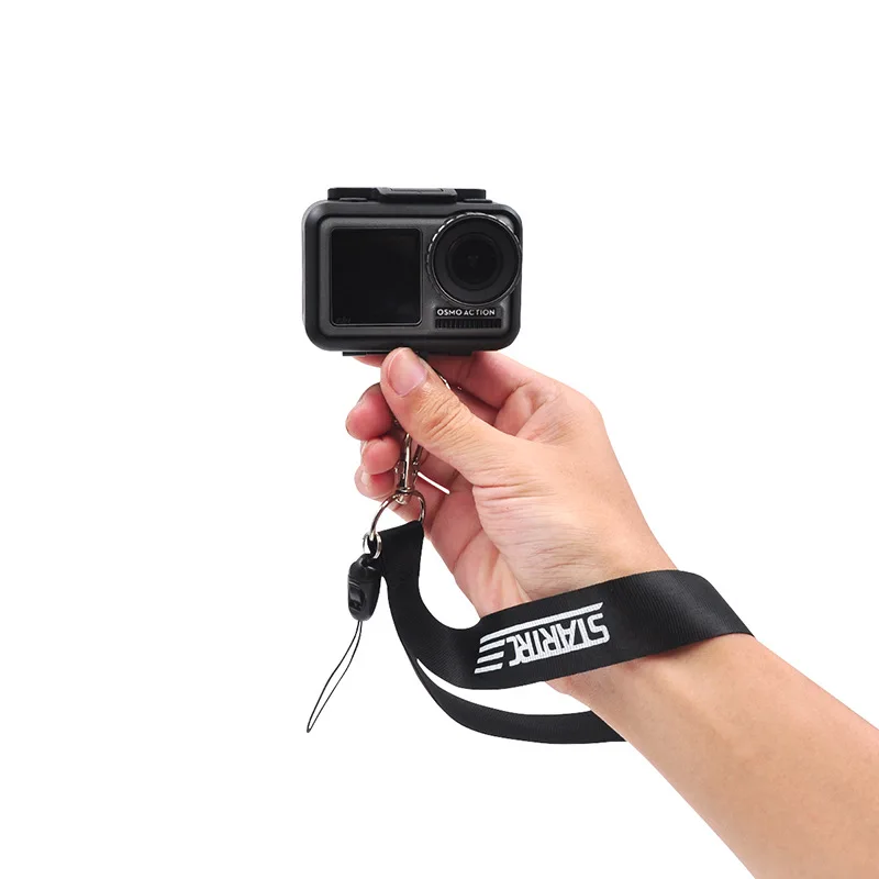   2 Color lanyard Neck Strap & Hand Wrist Border lanyard strap Set For DJI OSMO Action Gopro Sports camera Accessories (8)