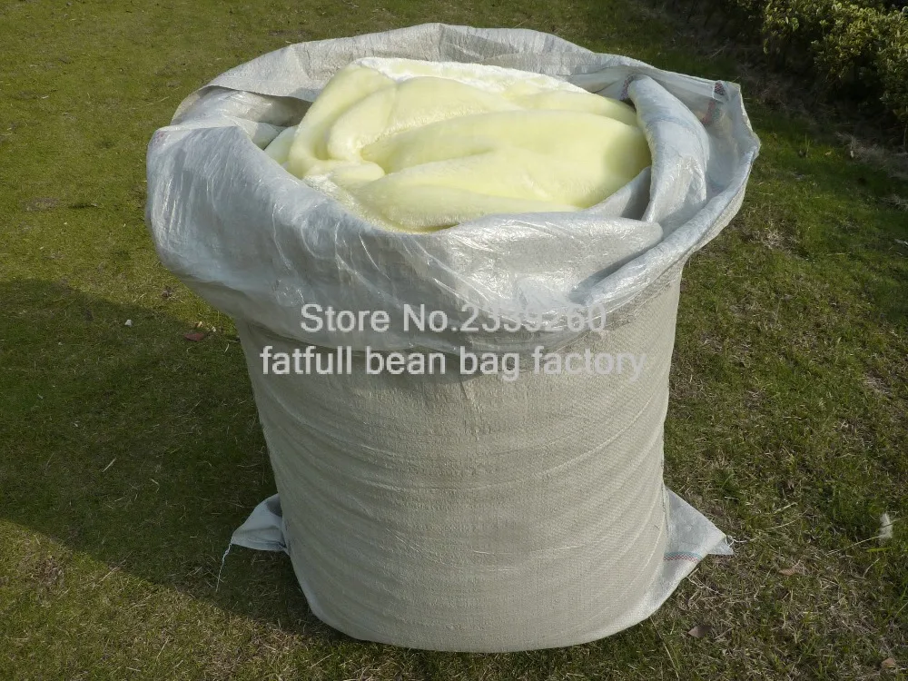 Shaggy Fur Solid Oversize Beanbag Sofa Cover only No Filler