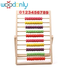 10-Row Classic Bead Wooden Abacus Child Educational Calculate Count Numbers Free Shipping