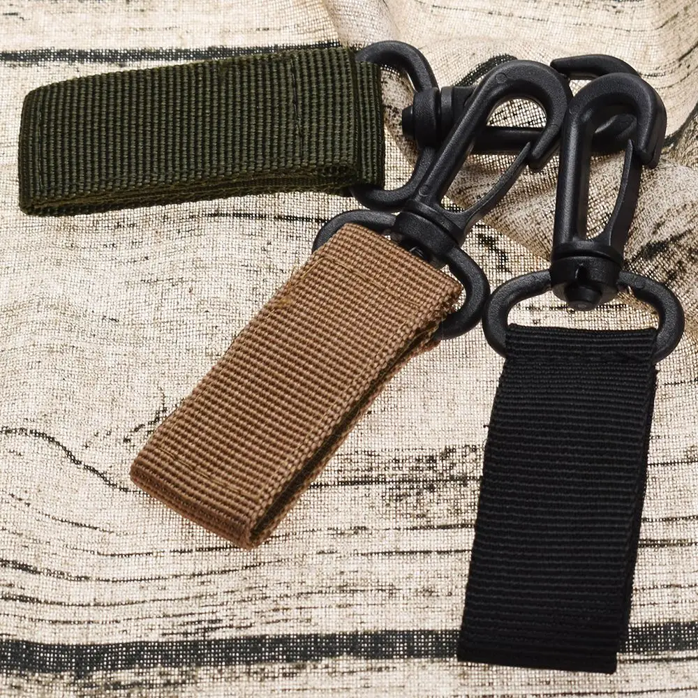 Nylon Key Hook bing Buckle Outdoor Hanging Belt Carabiner Clip christmas gift nature stone