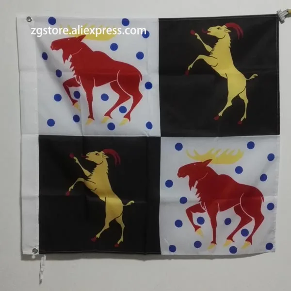 Шведский флаг gavlebors lan vapenflagga 3x3 фута 90x90 см Баннер латунные металлические