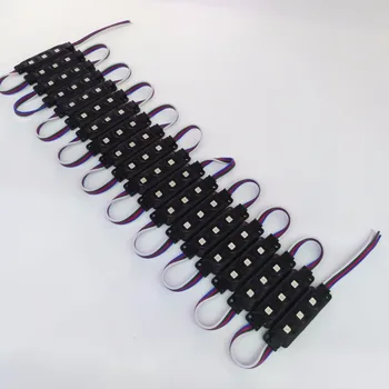 

20PCS 5050 3leds Black Shell Injection Led Module 12V DC 0.75W RGB Led Module Led Signs