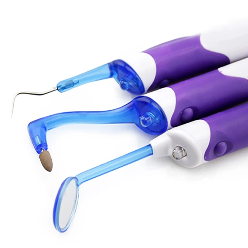 3 шт. гигиены полости рта супер яркий свет LED стоматологическое зеркало рот