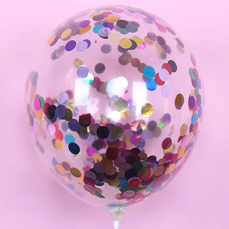 10 шт./лот, золотой Звездный конфетти, воздушные шары, прозрачные воздушные шары на день рождения, для детей, сувениры, для свадебной вечеринки, декорации шарики - Цвет: 10PCS Mixed color
