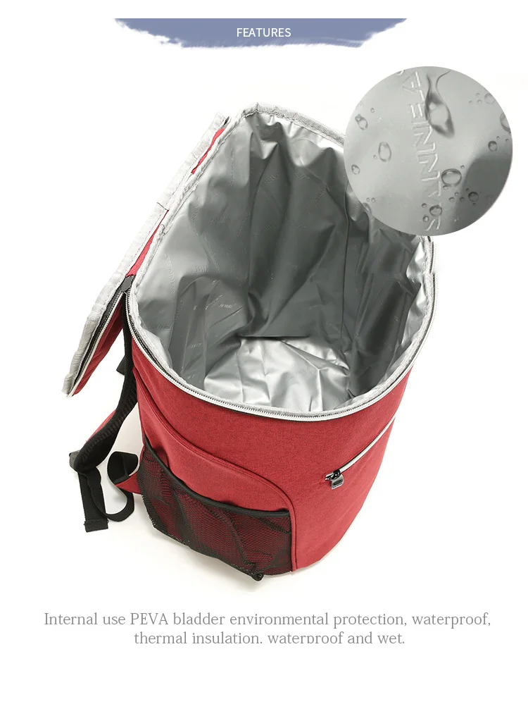 Outdoor Camping Picnic Bag Ultralight Portable Family Picnic Basket Cooler Box Ice Box Children's School Lunch Bag Beer Fridge
