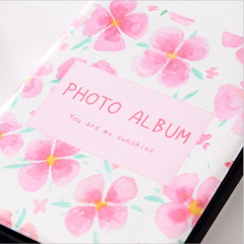 68 карманов Мини Фотоальбом для Instant Polaroid чехол для хранения фотографий для мини пленки 7s 8 Корея маленький цветок Мини альбом