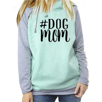 

Dog Mom Hoodies Women Kawaii Sweatshirt Femmes Printing Pattern Female Sweatshirts Spring Autumn Fashion Hooded Casual Hoody