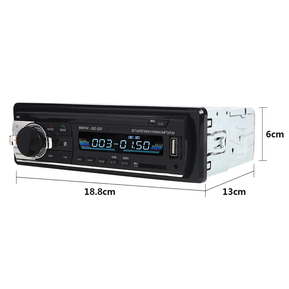 

Stereo Support Sd Usb Car Mp3 Radio Player Car Bluetooth MP3 Universal Premium Aux Input Receiver Audio Bluetooth Call