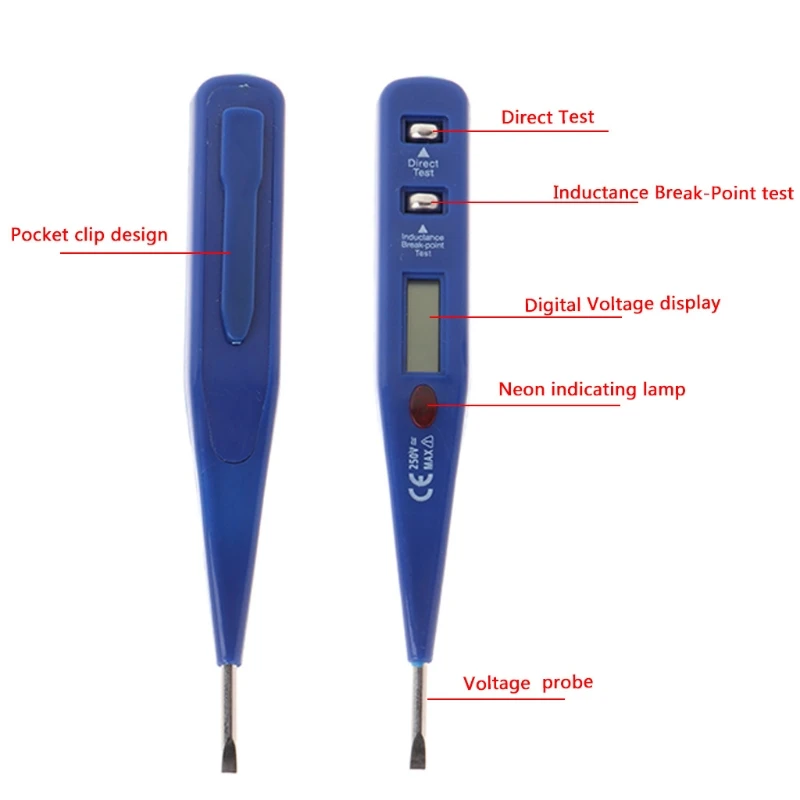 Высококачественный AC DC 120 V Цифровой измеритель напряжения Электрический тестер Ручка детектор индукции сенсор