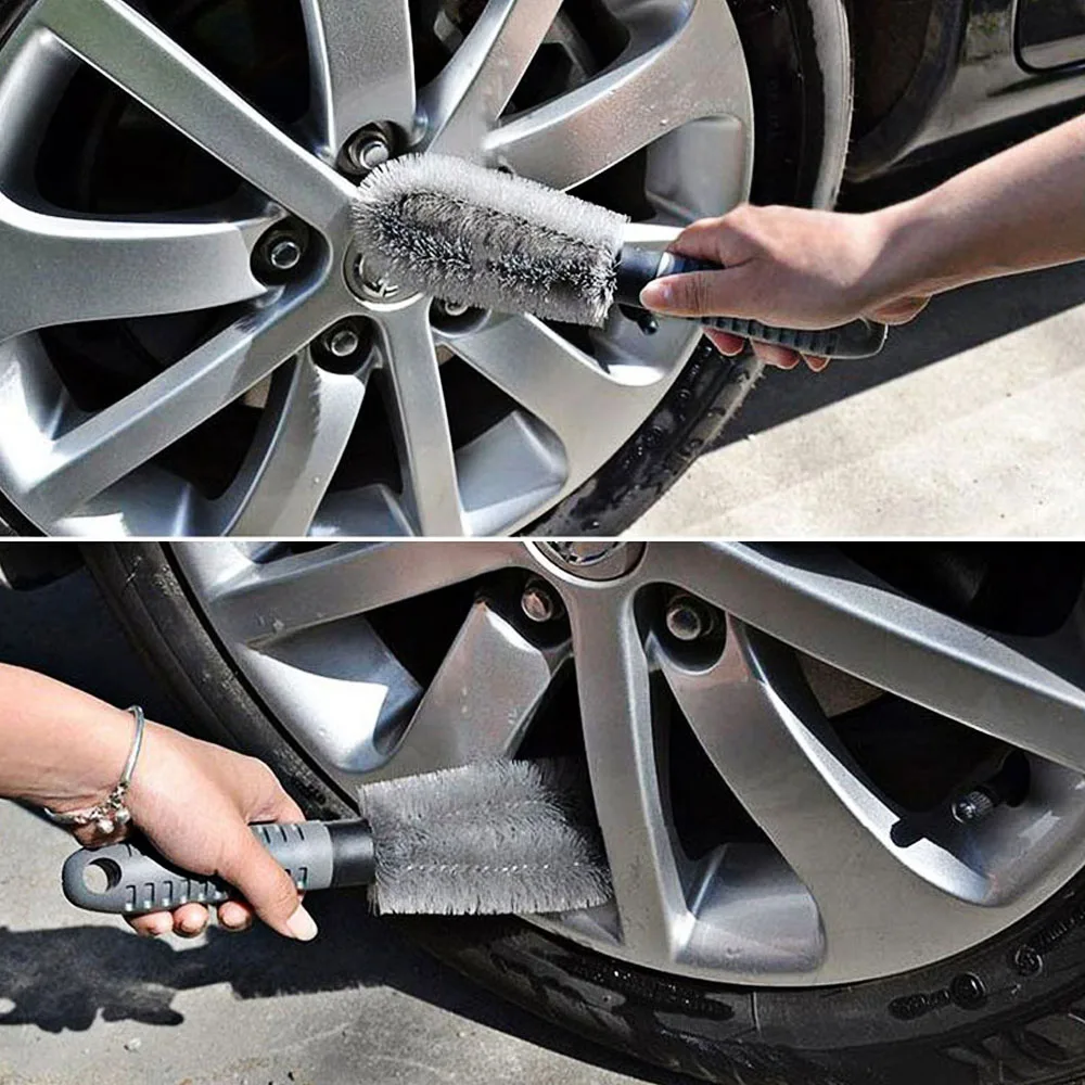 Автомобильная ручка колесные диски шины щетка для мытья автомобиля Чистящая Щетка для машины скраб-щетка для автомобильных аксессуаров