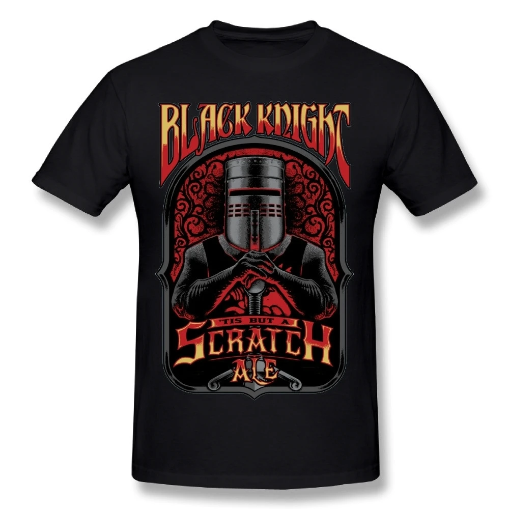 

Popular Male Black Knight Tis But A Scratch Monty Python T Shirt 3D Print Man Tee Shirts