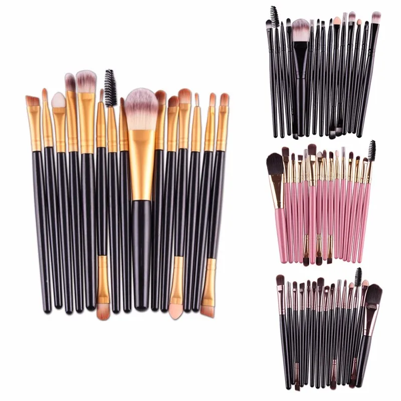 

15Pcs Makeup Brushes Set Eye Shadow Foundation Powder Eyeliner Eyelash Lip Make Up Brush Cosmetic Beauty Tool Kit Hot