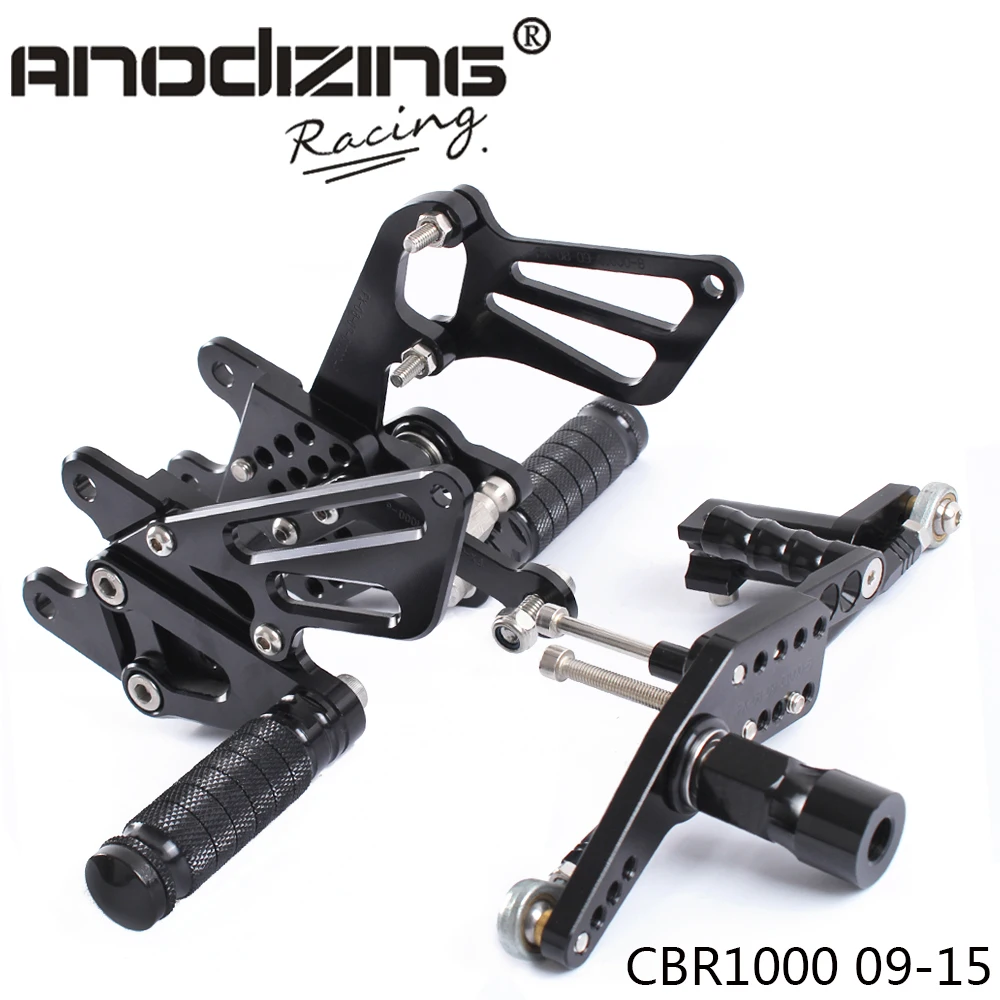

Full CNC Aluminum Motorcycle Adjustable Rearsets Rear Sets Foot Pegs For HONDA CBR1000RR ABS 2009-2015
