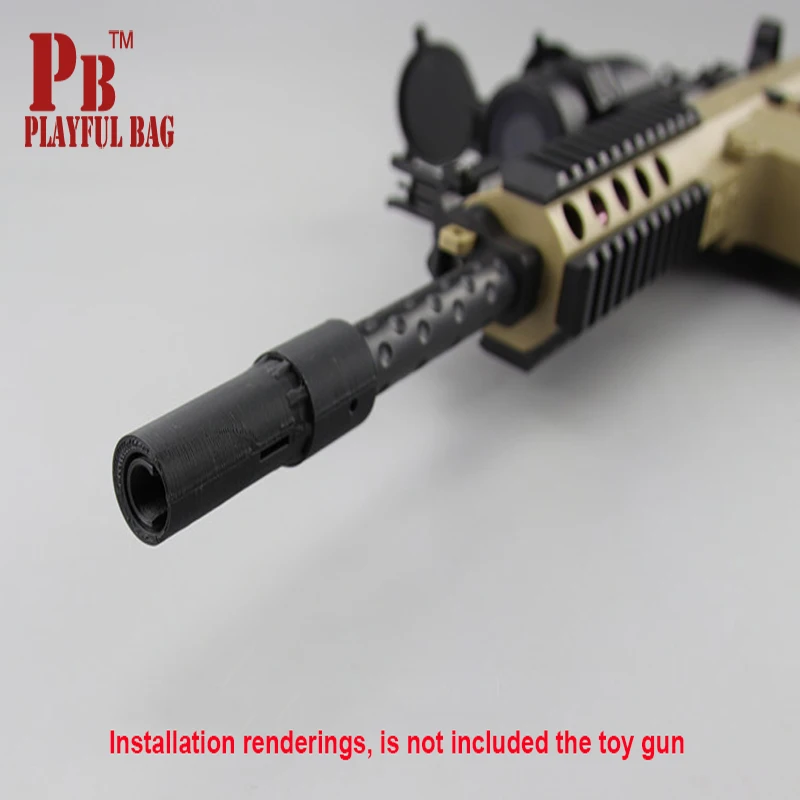 PB игривая Сумка Гель-шарик пистолеты Для Blaster STD PDW 3d принт верхний Спин 3-5 м Диапазон Открытый конкурентные аксессуары