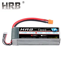 HRB Lipo 4S Батарея 14,8 V 1800 mah 50C XT60 Рыбалка Bait лодки Багги автомобили хобби, Радиоуправляемый Запчасти T Traxxas EC5 разъемы Bateria