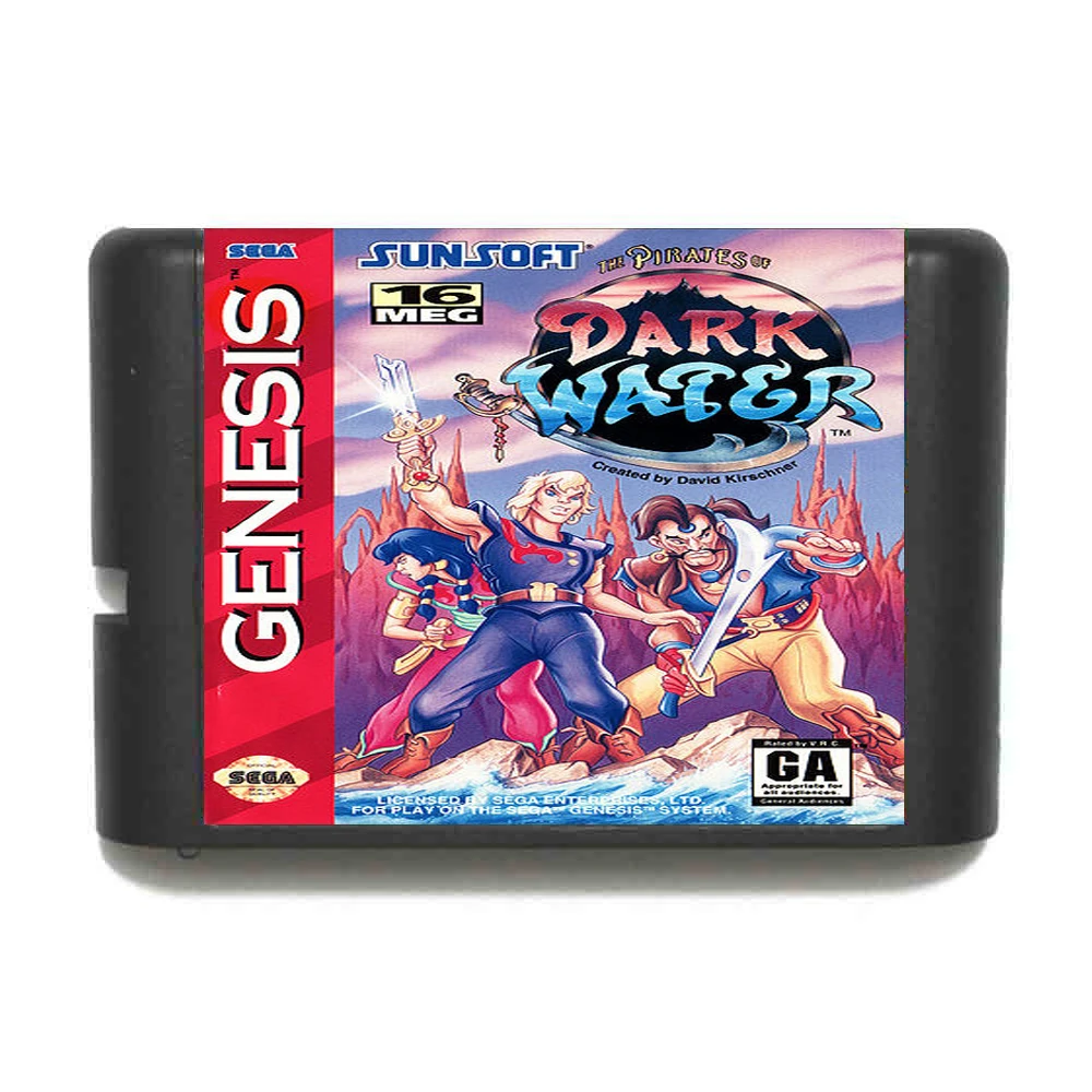 

The Pirates of Dark Water 16 bit MD Game Card For Sega Mega Drive For Genesis
