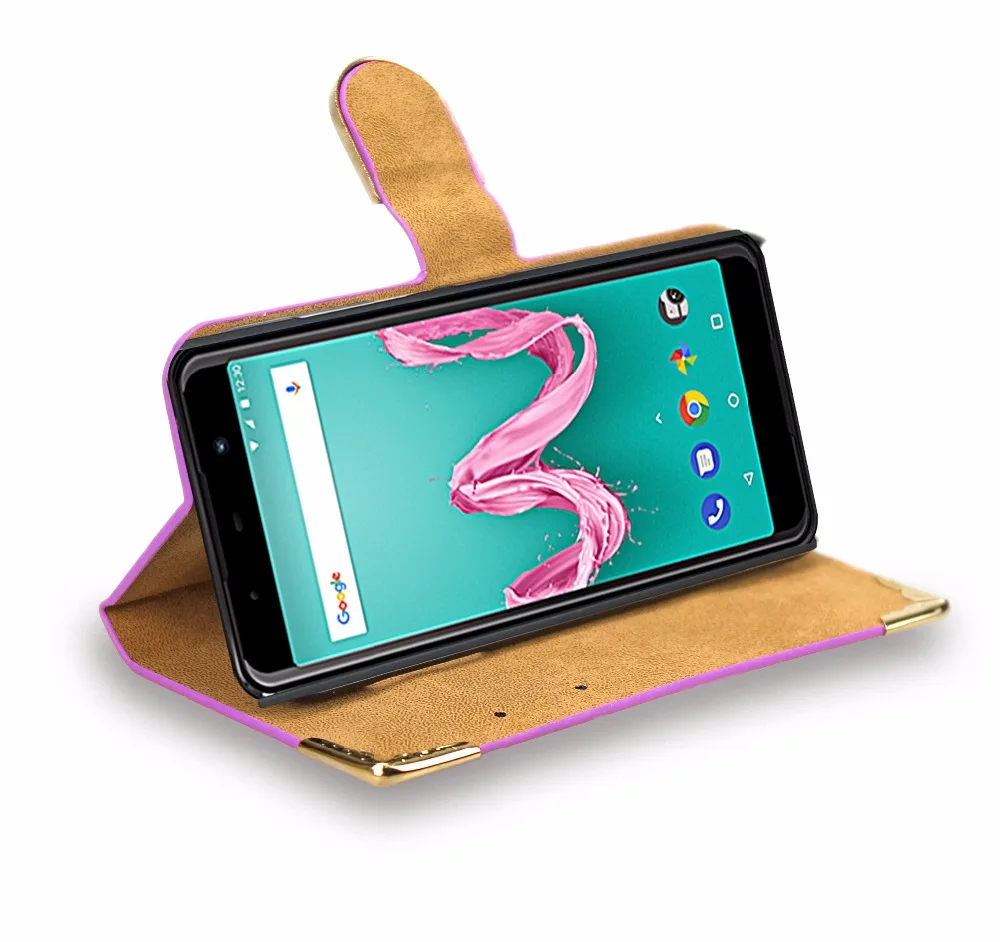 Шикарный чехол для Wiko Lenny 5 кожаный кошелек с бриллиантами и подставкой Coque/чехол