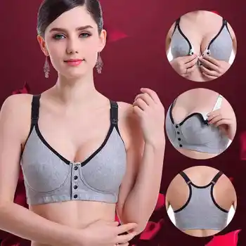 

NIBESSER Pregnant Women Bra Underwear Maternity Breastfeeding Nursing Cotton Push Up Bra Seamless Adjustable Underwear 2018