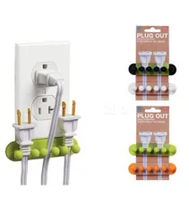 2Pcs New Cable Winder For Office Computer Mouse USB Cable Organizer Management Wire Storage Device Plug Holder Organizer 063