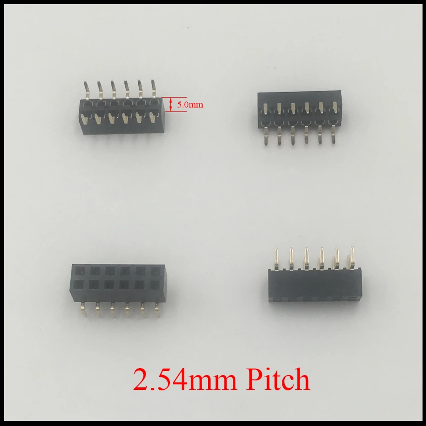 2*12 2x12 2*40 2x40 Pin 24P 80P 2 54 мм Шаг 5 высота U образный гнездовой разъем двухрядный прямой