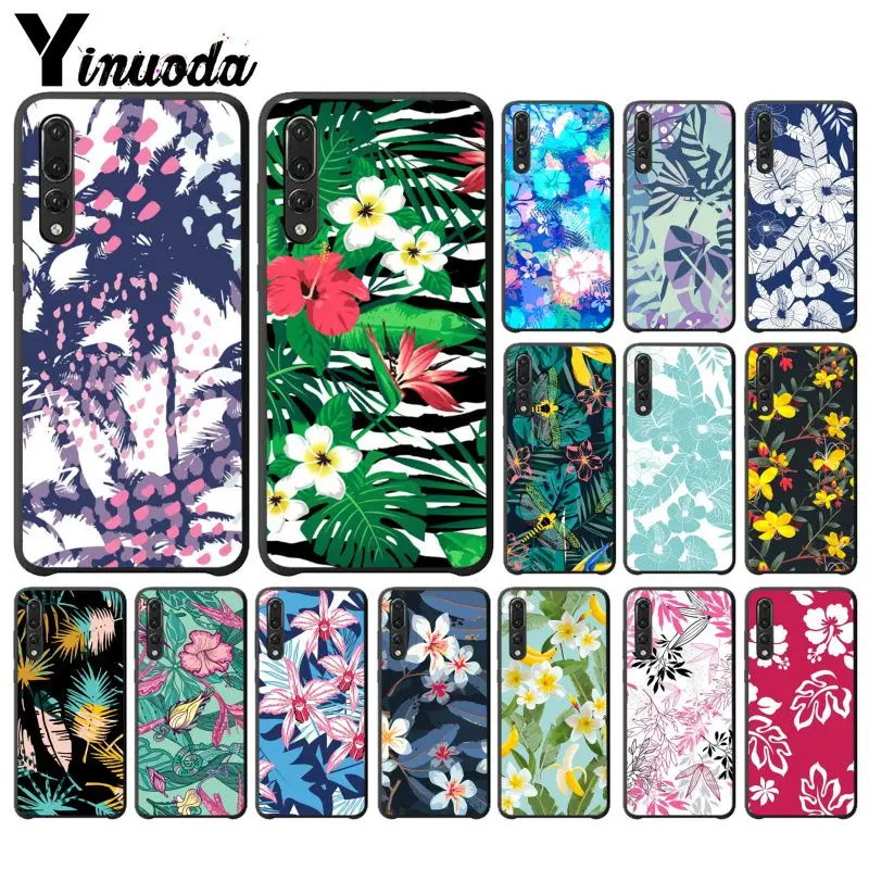 Yinuoda Watercolor Art Botanical Flower Pattern DIY Protector Case for Haiwei P9 P 10 Plus P20 Pro Honor 9 Cover | Мобильные