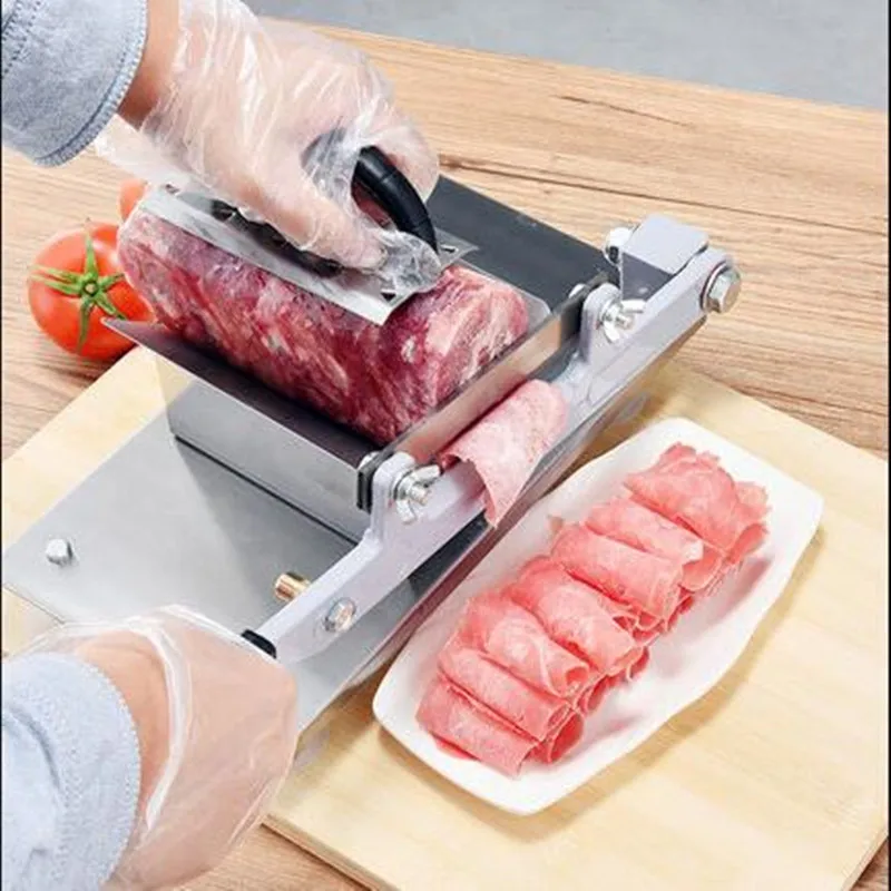 

Manual Mutton Slicer Household Meat slicer Commercial Gelatin Cake Beef Mutton Roll Crusher Frozen Meat Slicing Machine