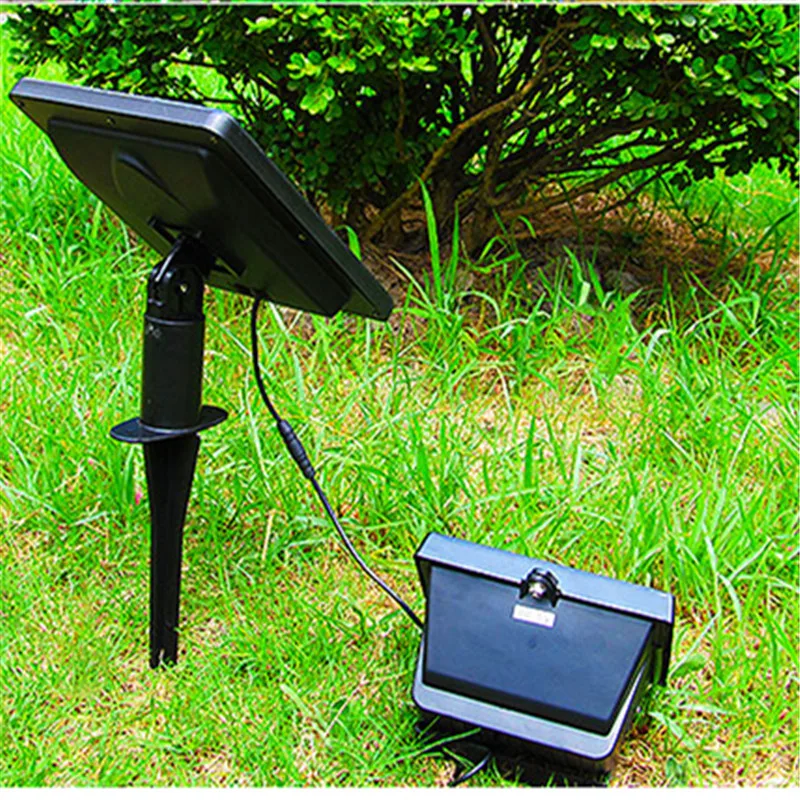 

LED Solar Panel Powered Floodlights Lawn Spotlight New Year Christmas Wall Lamps Outdoor Luminaria Garland Garden Decoration