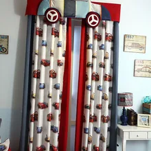 Шторы для детей мальчик Cortinas с кольца или крючки для штор для гостиной изготовление под заказ Cortina 4 шт./лот