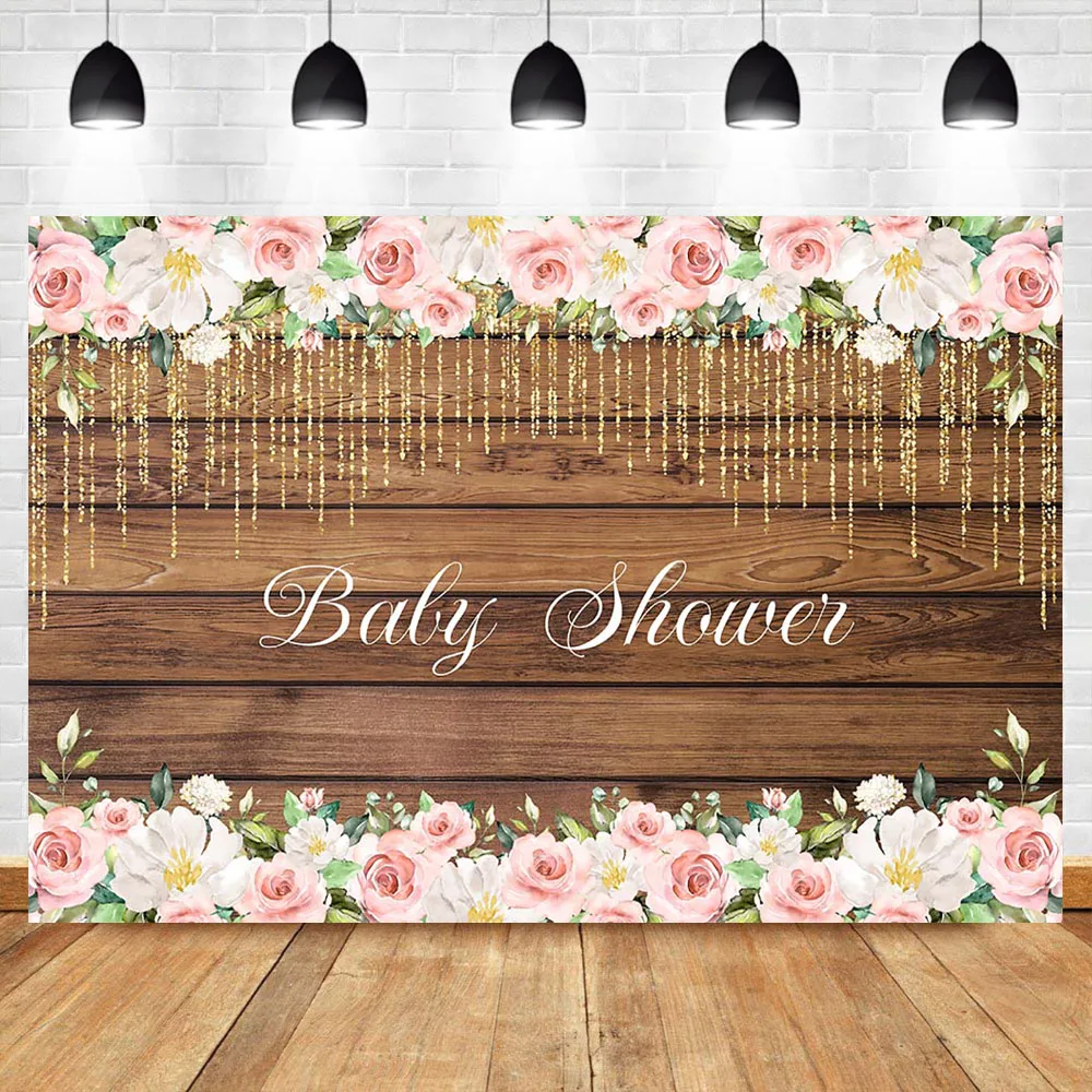 rustic flower baby shower