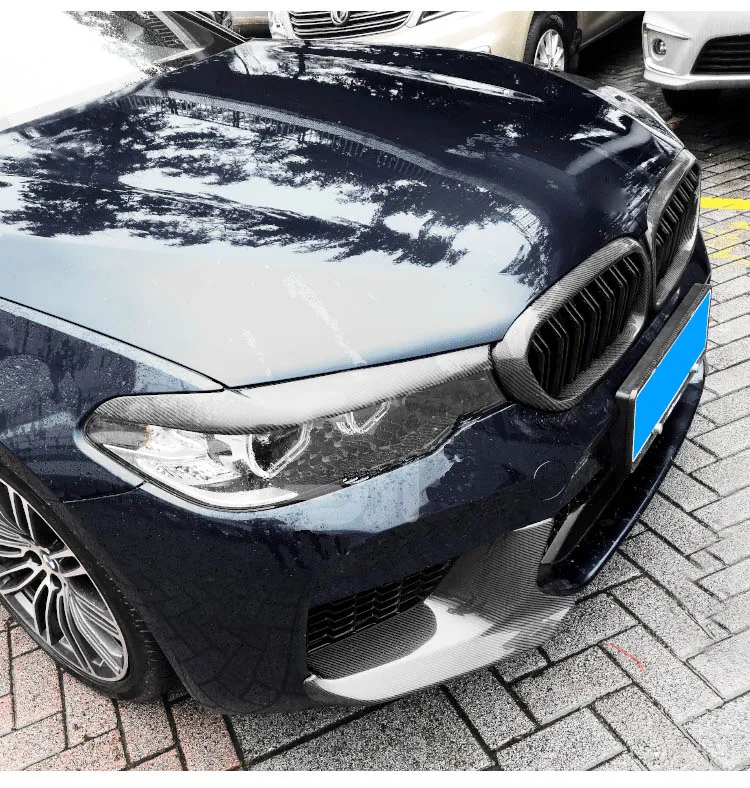 M5 Look 530i 540i углеродное волокно передний бампер боковые разветвители фартук для BMW G30 5 серии с M посылка UP